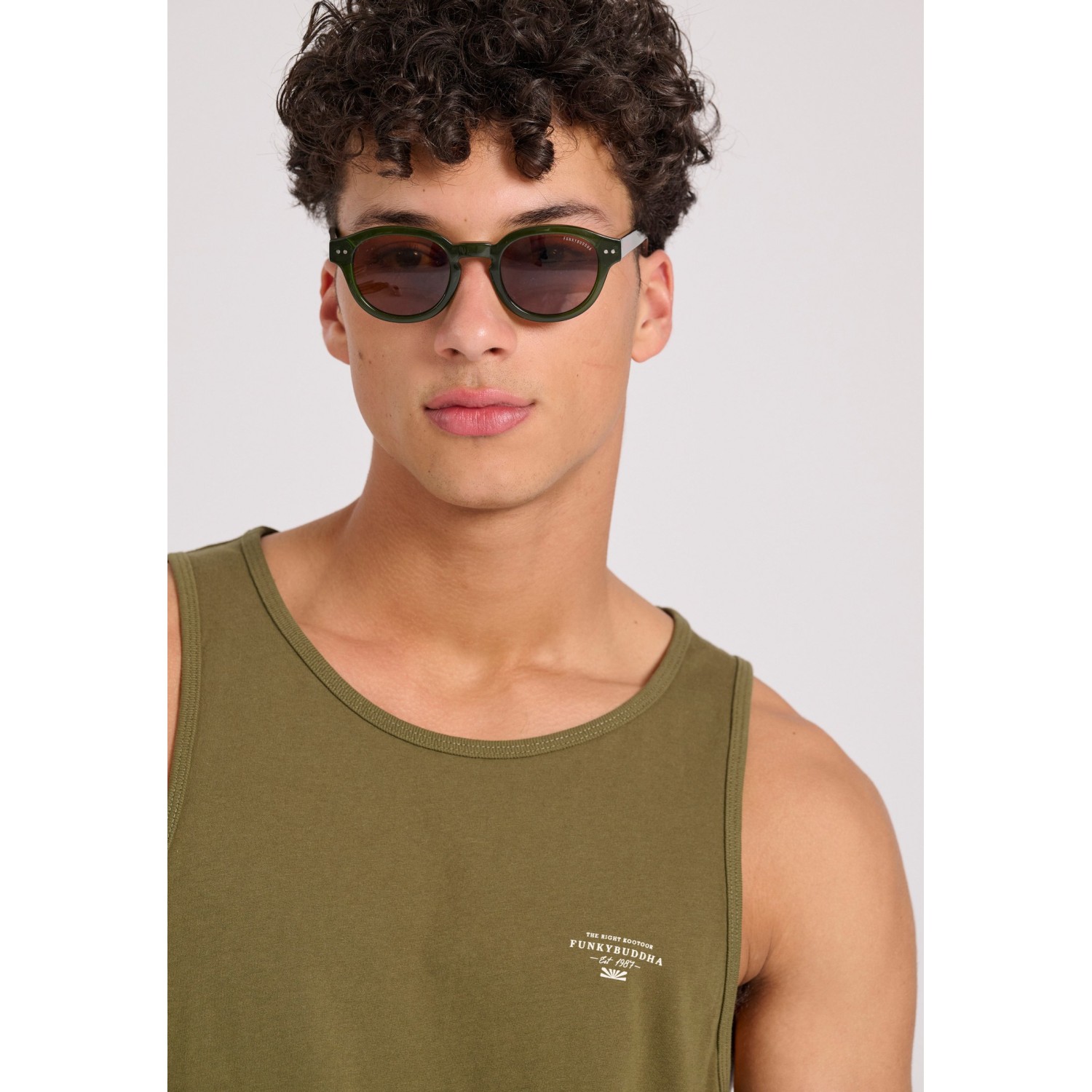 Ανδρικό tank top με logo στο στήθος
