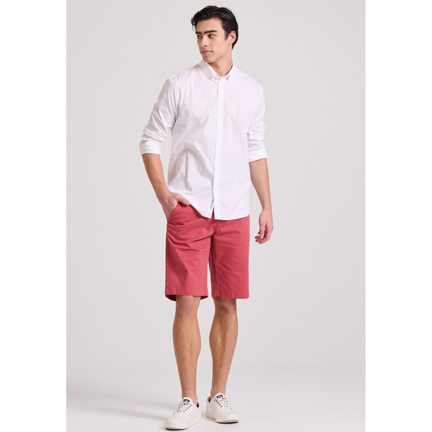 Ανδρικό βαμβακερό πουκάμισο garment dyed