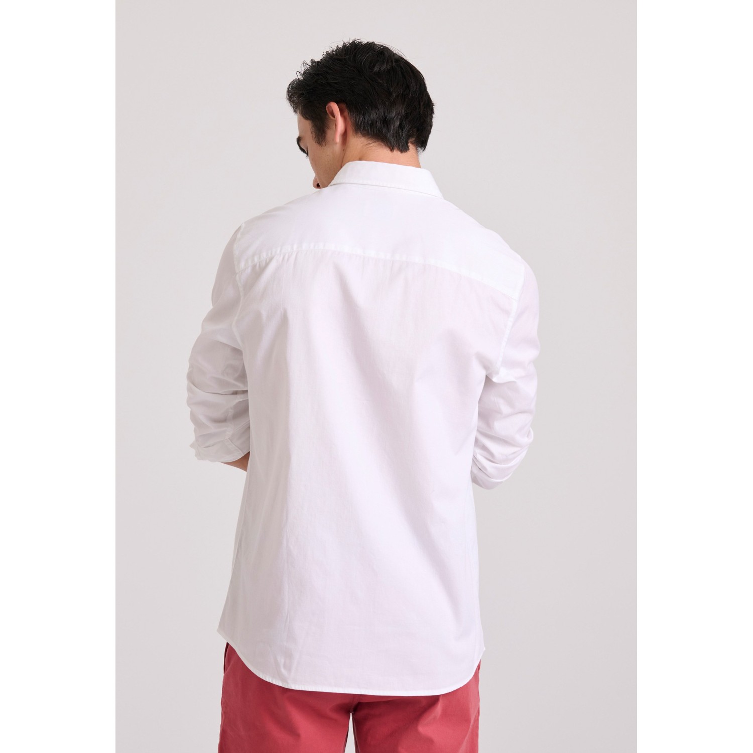 Ανδρικό βαμβακερό πουκάμισο garment dyed