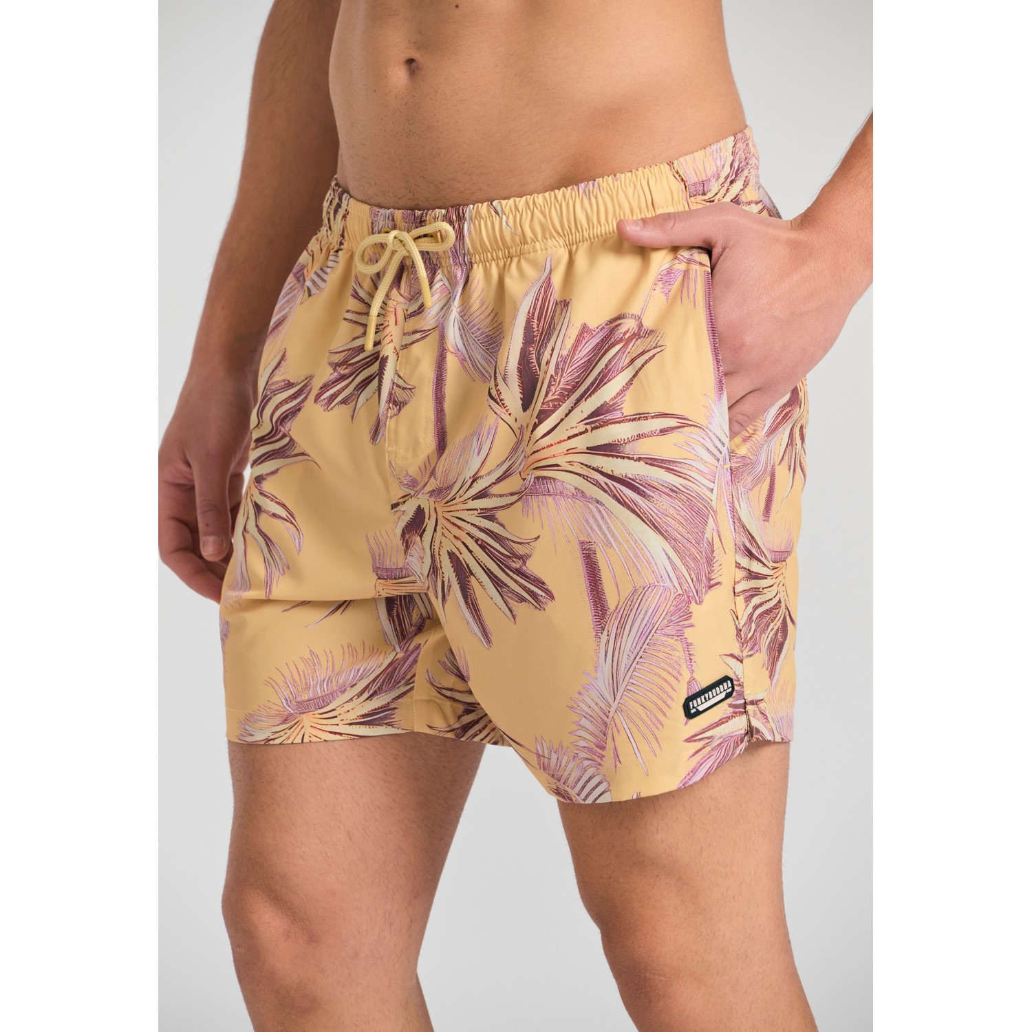 Ανδρικό μαγιό με tropical τύπωμα