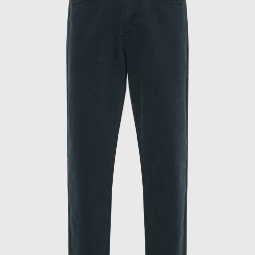Ανδρικό ψηλόμεσο loose jean παντελόνι με back buck