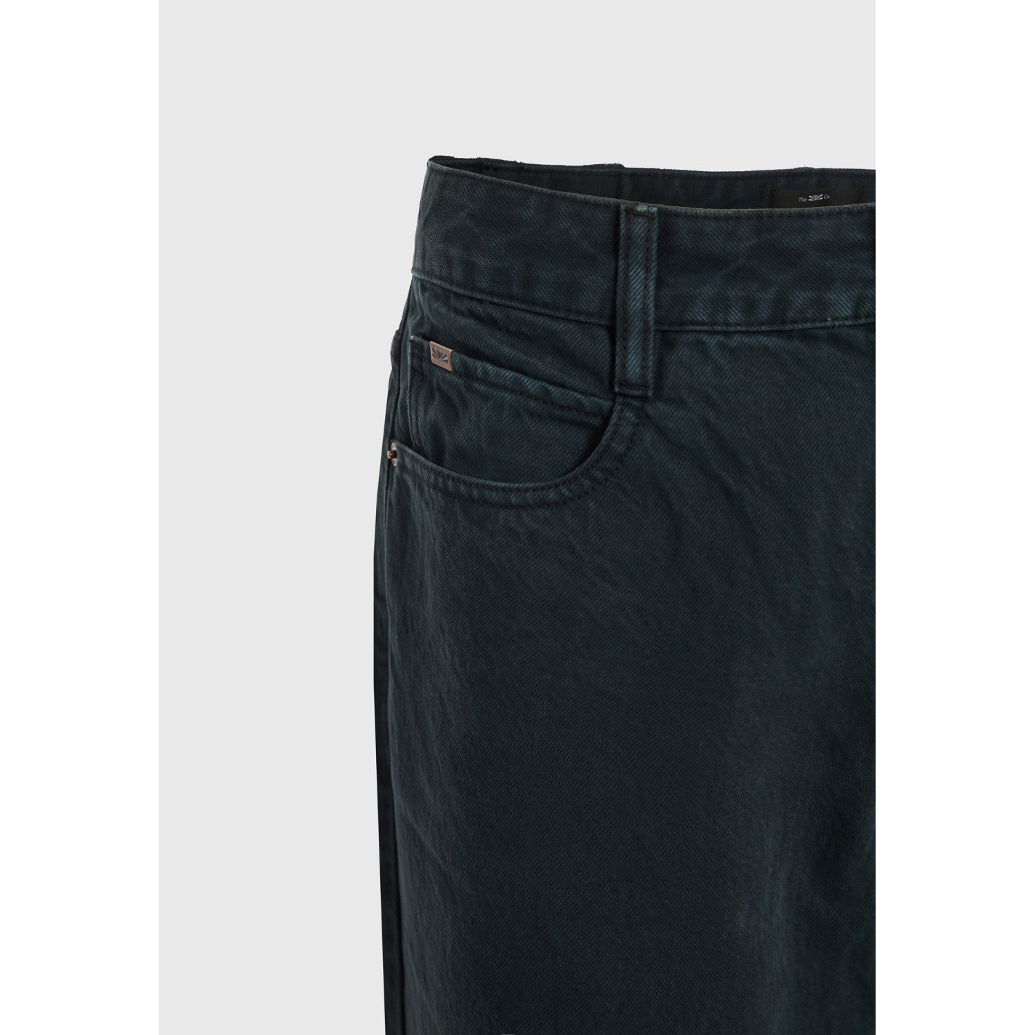 Ανδρικό ψηλόμεσο loose jean παντελόνι με back buck