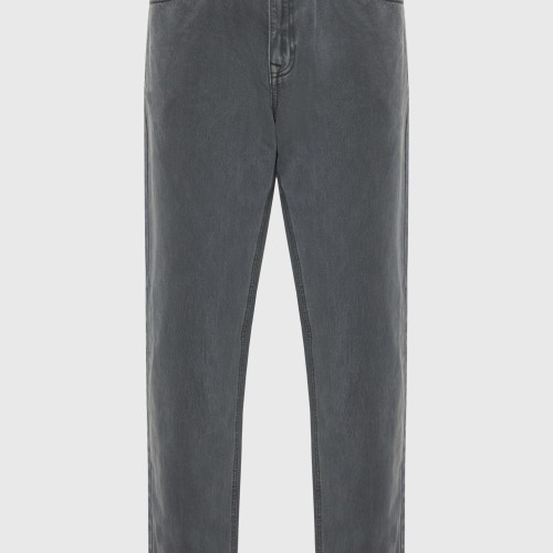 Ανδρικό ψηλόμεσο loose jean παντελόνι με back buck