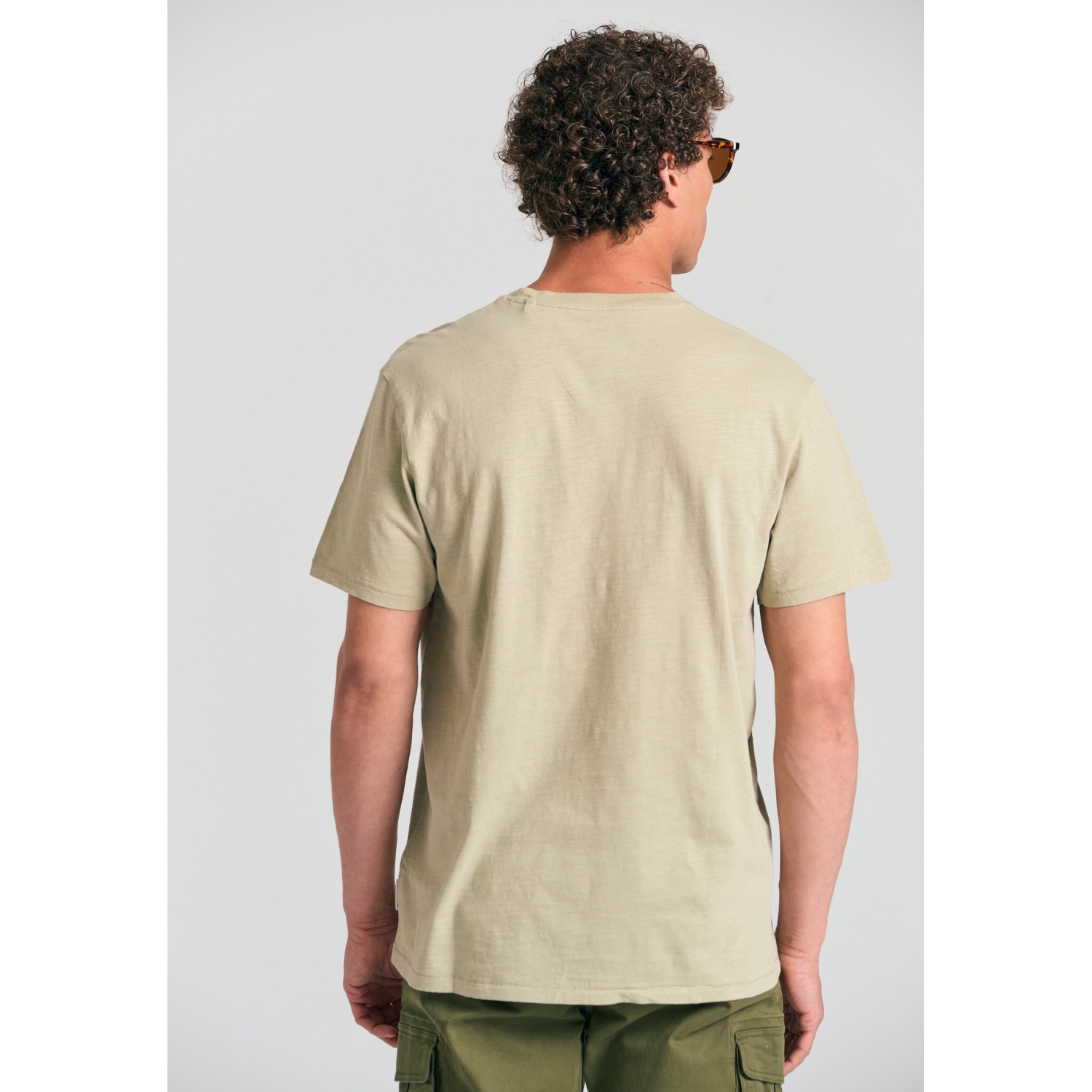 Βαμβακερό t-shirt με κεντημένο logo Garage 55.