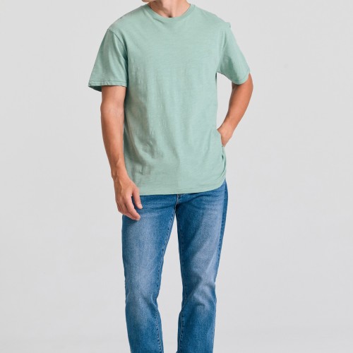 Βαμβακερό t-shirt με κεντημένο logo Garage 55.