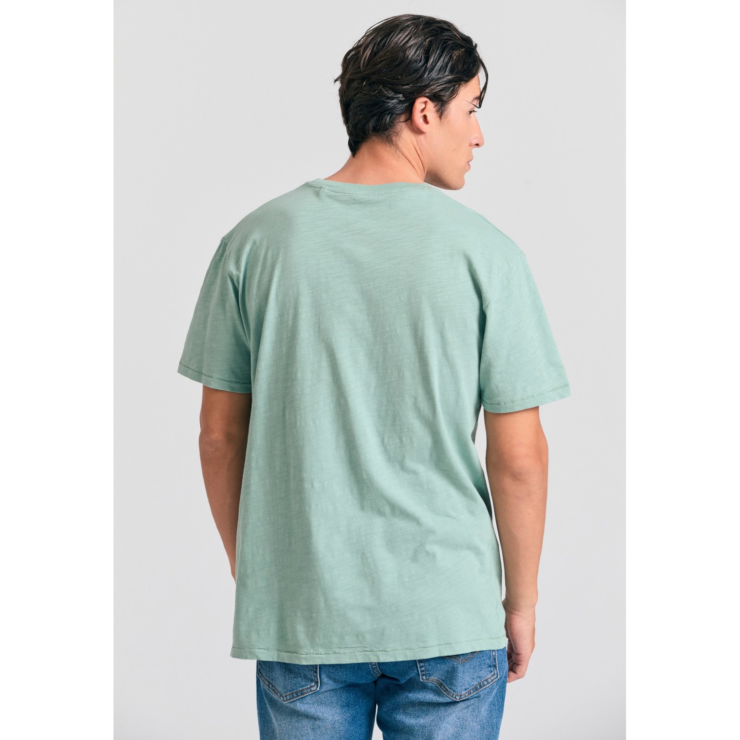 Βαμβακερό t-shirt με κεντημένο logo Garage 55.