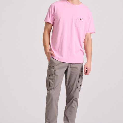 Βαμβακερό t-shirt με τσέπη στο στήθος Βαμβακερό t-shirt με τσέπη στο στήθος