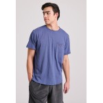 Βαμβακερό t-shirt με τσέπη στο στήθος