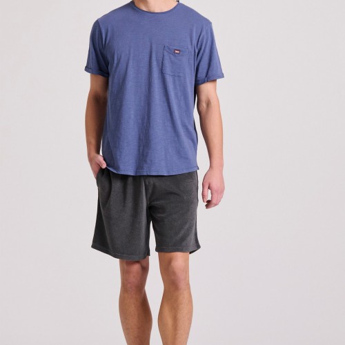 Βαμβακερό t-shirt με τσέπη στο στήθος Βαμβακερό t-shirt με τσέπη στο στήθος