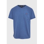 Βαμβακερό t-shirt με τσέπη στο στήθος