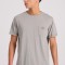 Βαμβακερό t-shirt με τσέπη στο στήθος