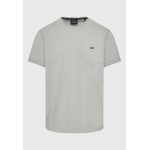 Βαμβακερό t-shirt με τσέπη στο στήθος