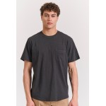 Βαμβακερό t-shirt με τσέπη στο στήθος