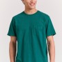 Βαμβακερό t-shirt με τσέπη στο στήθος