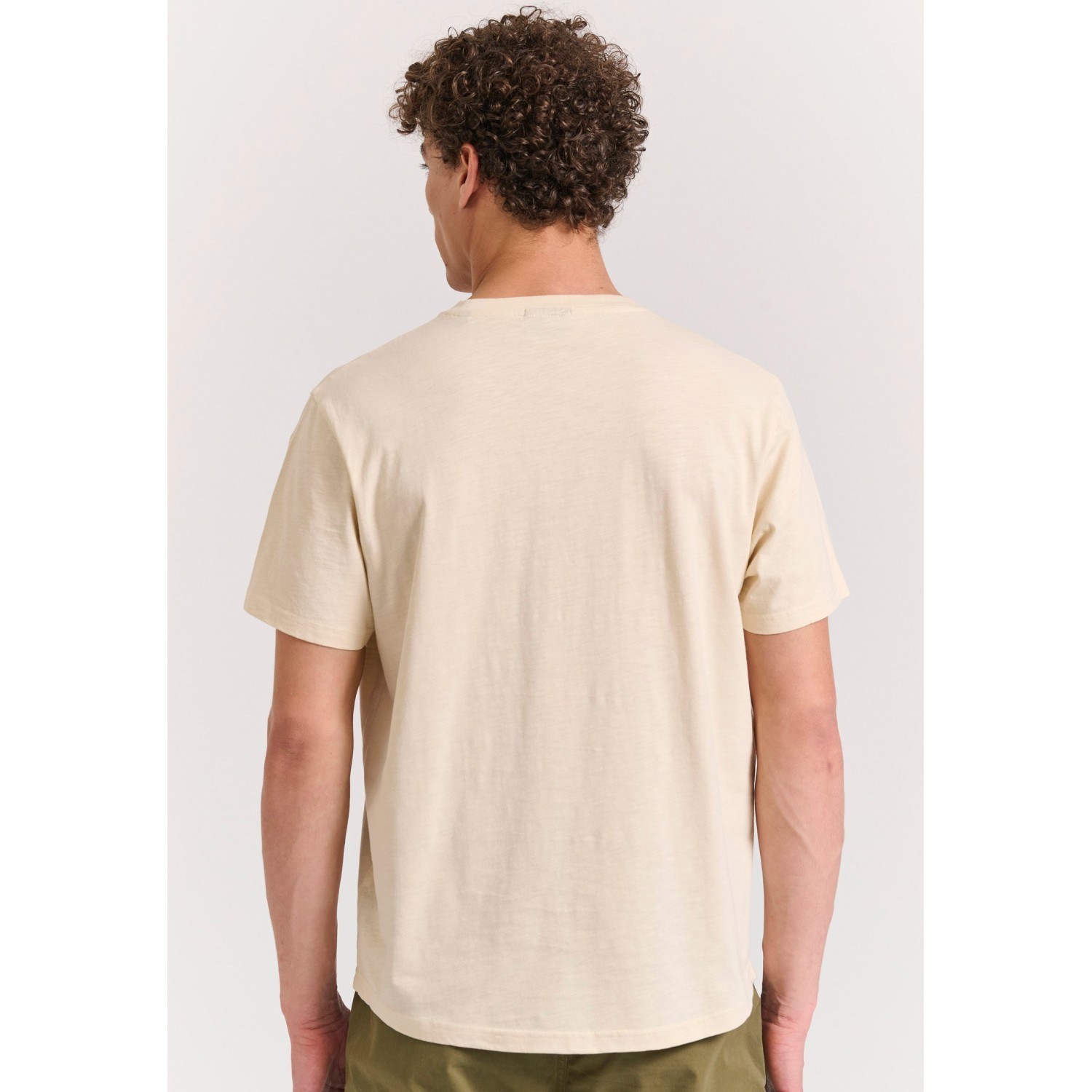 Βαμβακερό t-shirt με τσέπη στο στήθος Βαμβακερό t-shirt με τσέπη στο στήθος