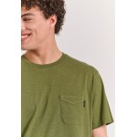 Βαμβακερό t-shirt με τσέπη στο στήθος