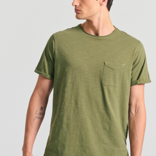 Βαμβακερό t-shirt με τσέπη στο στήθος Garage 55.