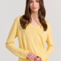 Γυναικεία linen blend lightweight πλεκτή μπλούζα