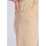 Γυναικεία loose fit garment dyed τζιν βερμούδα