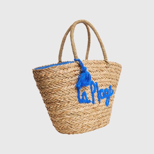 Γυναικεία ψάθινη τσάντα tote La Plage