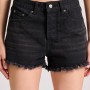 Γυναικείο cutoff τζιν σορτς με whisker details