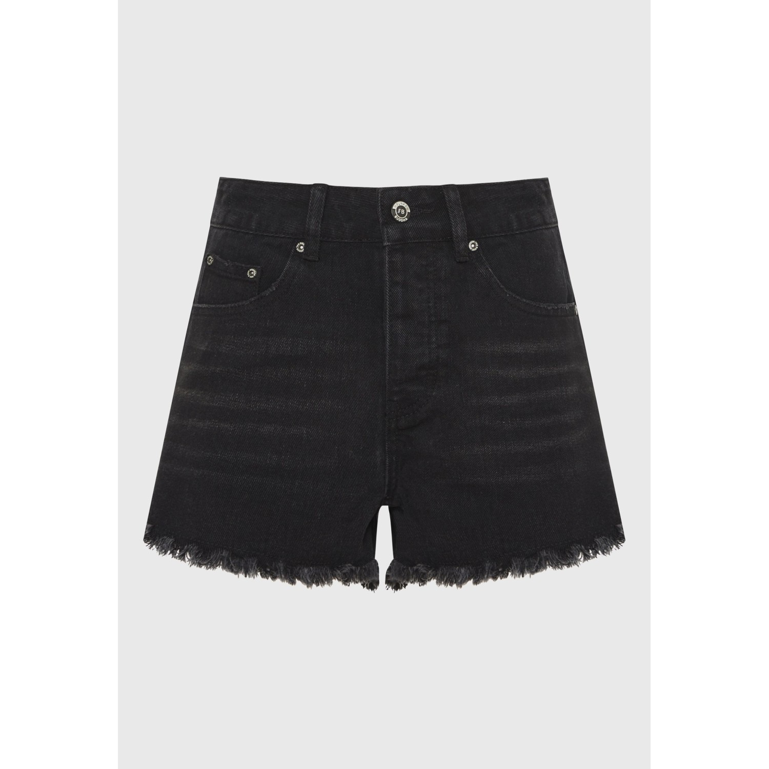 Γυναικείο cutoff τζιν σορτς με whisker details