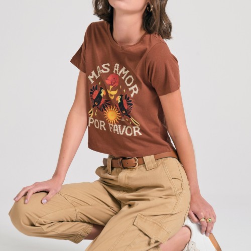 Γυναικείο garment dyed cargo παντελόνι