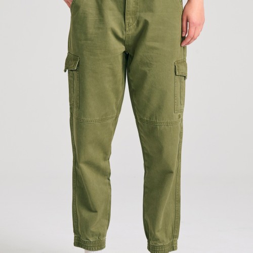 Γυναικείο garment dyed cargo παντελόνι