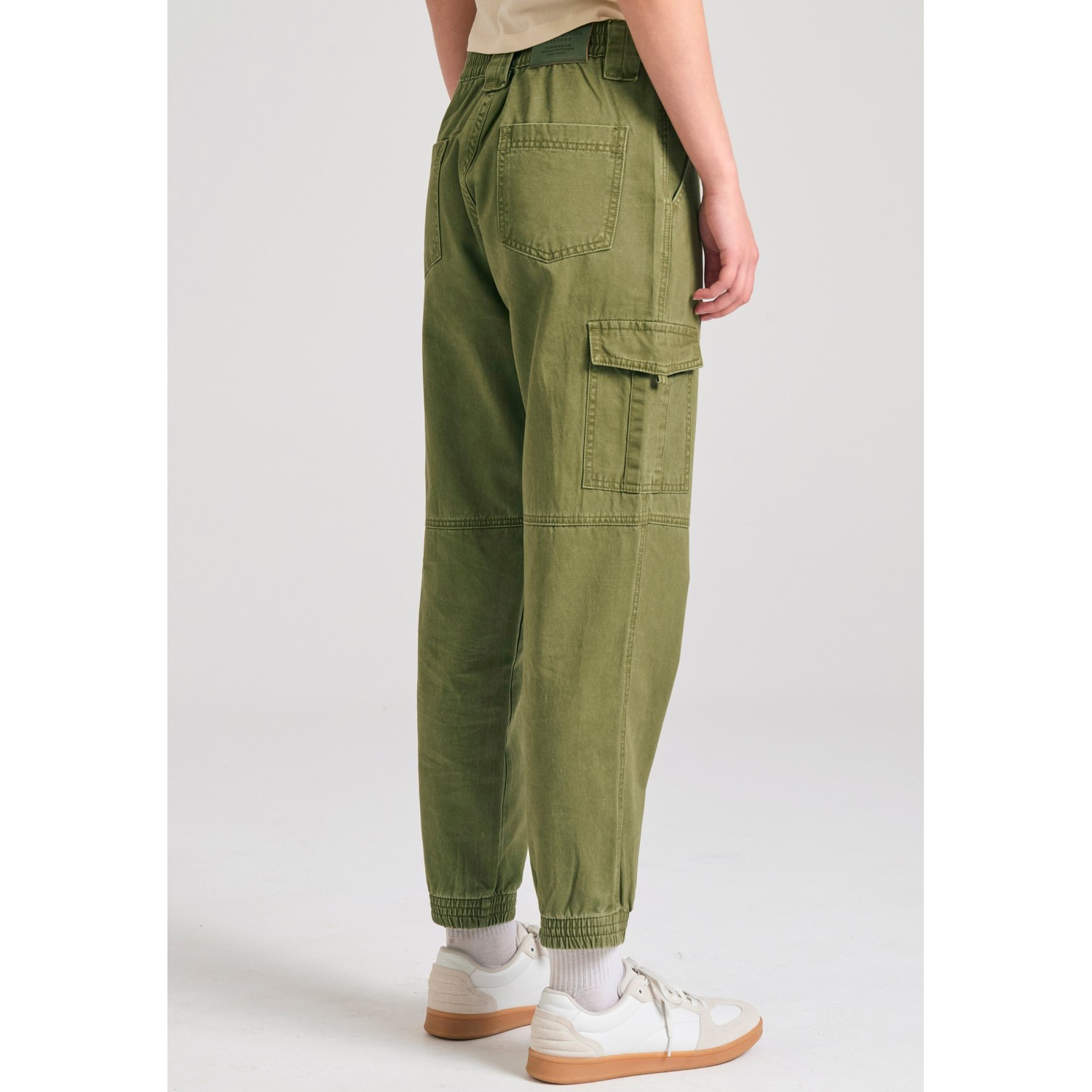 Γυναικείο garment dyed cargo παντελόνι
