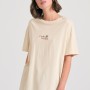 Γυναικείο loose fit t-shirt με exotic τύπωμα στην