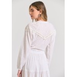 Γυναικείο loose fit πουκάμισο σε ζακάρ ύφανση