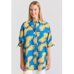 Γυναικείο oversized πουκάμισο με exotic τύπωμα
