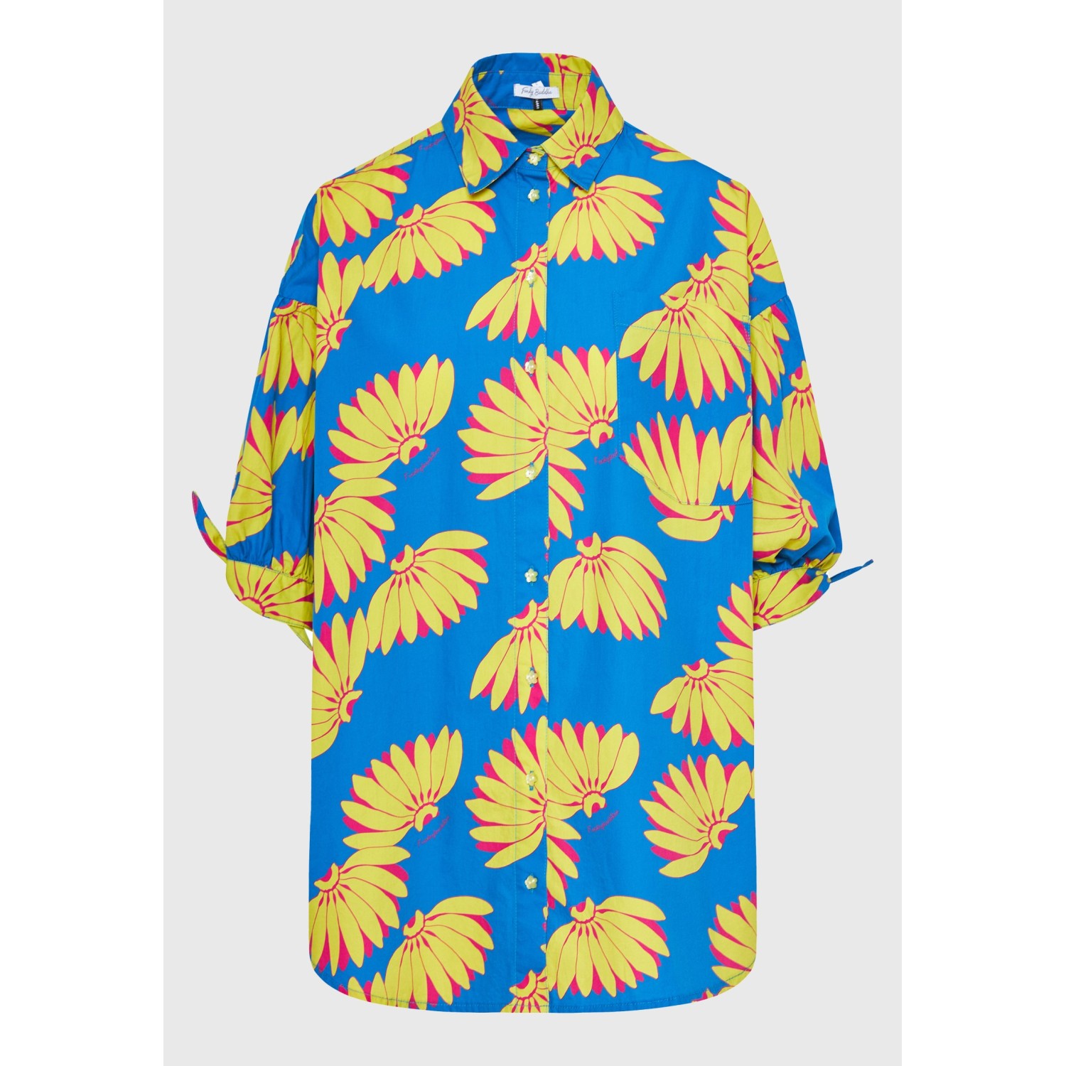 Γυναικείο oversized πουκάμισο με exotic τύπωμα
