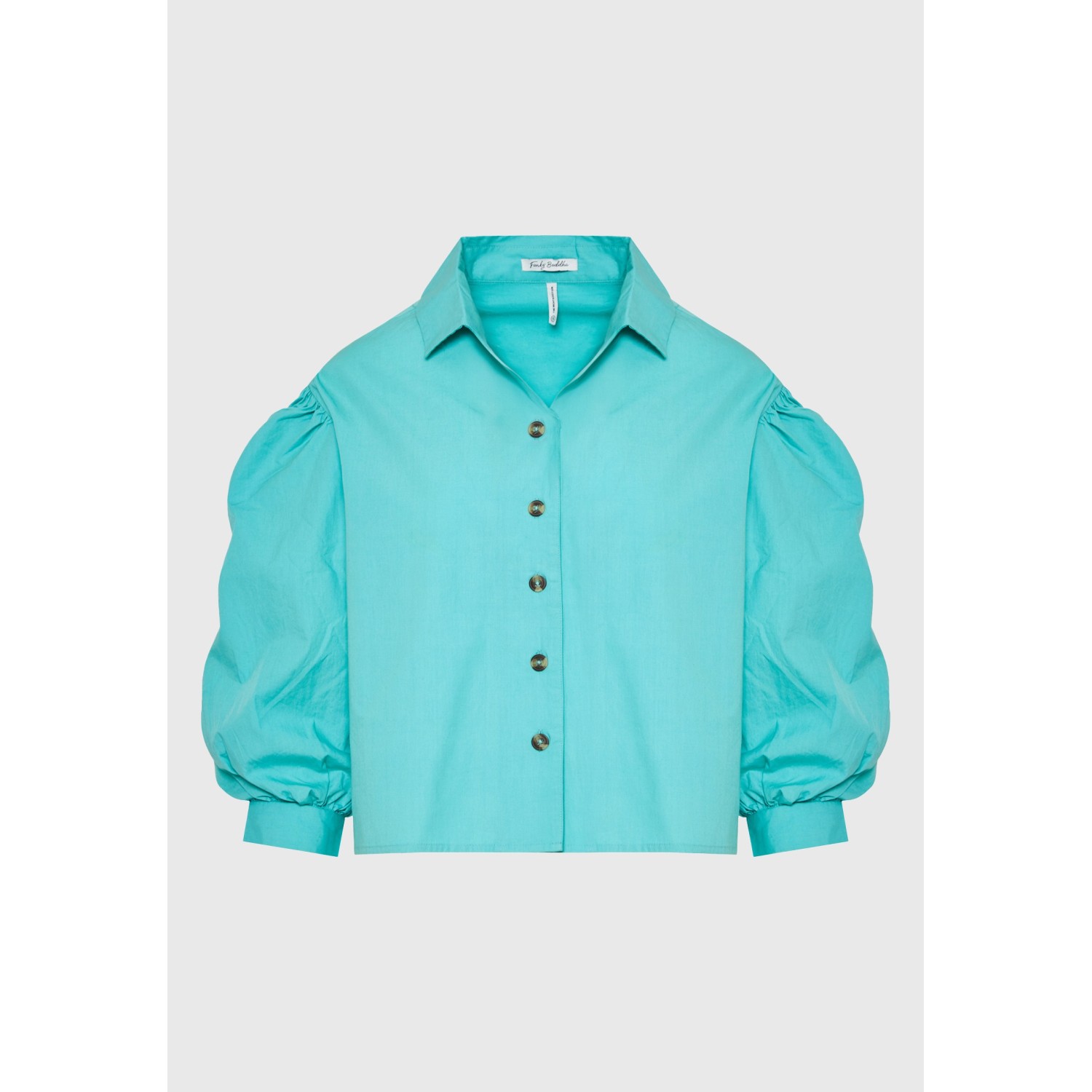 Γυναικείο oversized πουκάμισο με puffer μανίκια