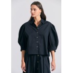 Γυναικείο oversized πουκάμισο με puffer μανίκια