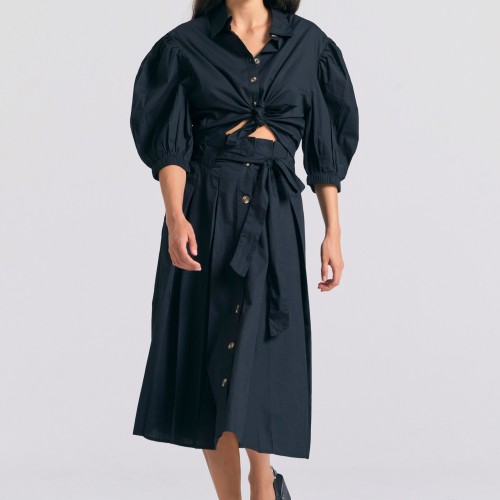 Γυναικείο oversized πουκάμισο με puffer μανίκια