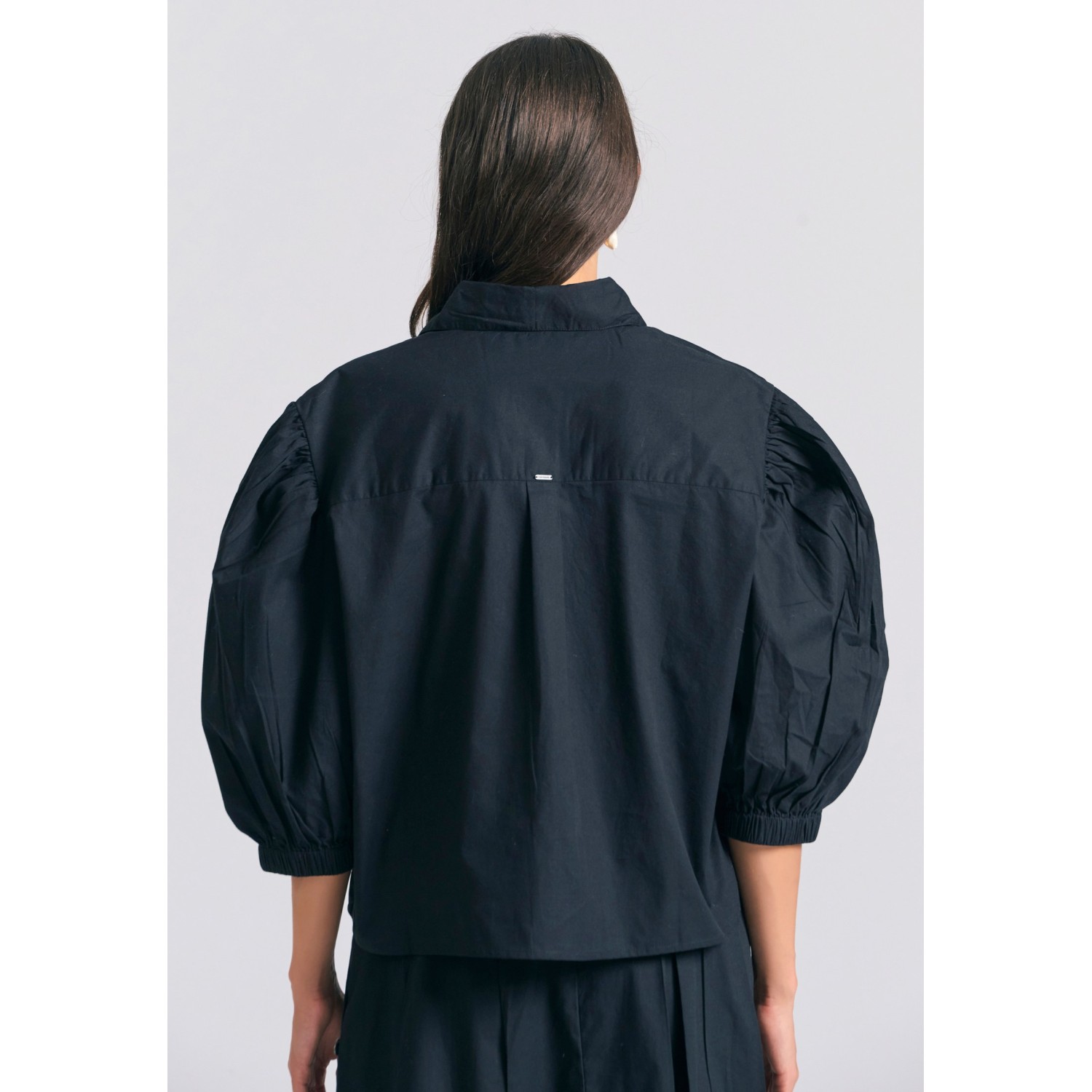 Γυναικείο oversized πουκάμισο με puffer μανίκια