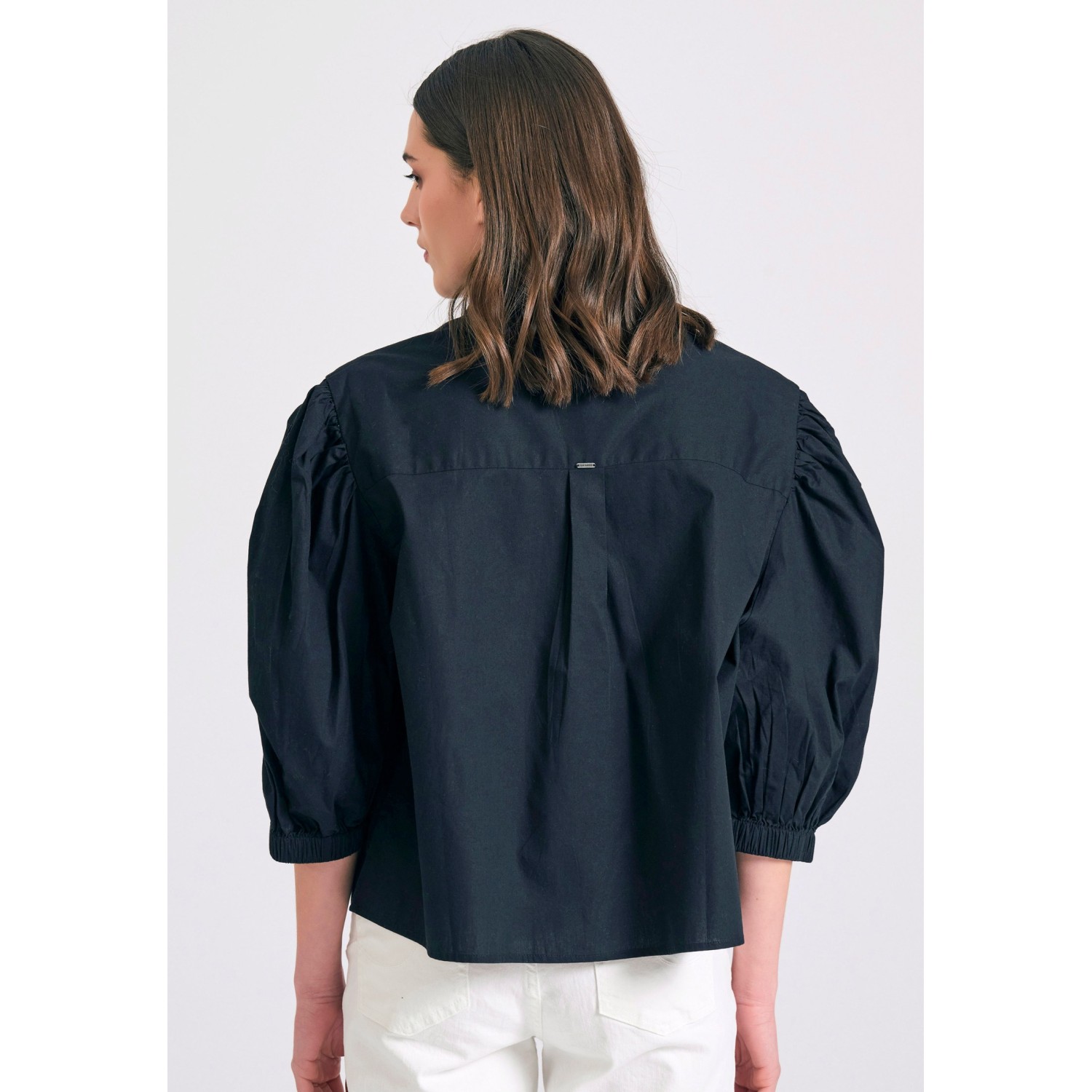 Γυναικείο oversized πουκάμισο με puffer μανίκια