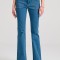 Γυναικείο skinny fit τζιν παντελόνι με raw edges