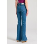 Γυναικείο skinny fit τζιν παντελόνι με raw edges