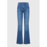 Γυναικείο skinny fit τζιν παντελόνι με raw edges