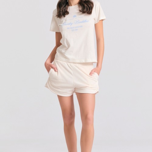 Γυναικείο t-shirt με branded vintage τύπωμα Γυναικείο t-shirt με branded vintage τύπωμα