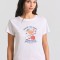Γυναικείο t-shirt με graphic τύπωμα στο στήθος