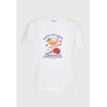 Γυναικείο t-shirt με graphic τύπωμα στο στήθος Γυναικείο t-shirt με graphic τύπωμα στο στήθος