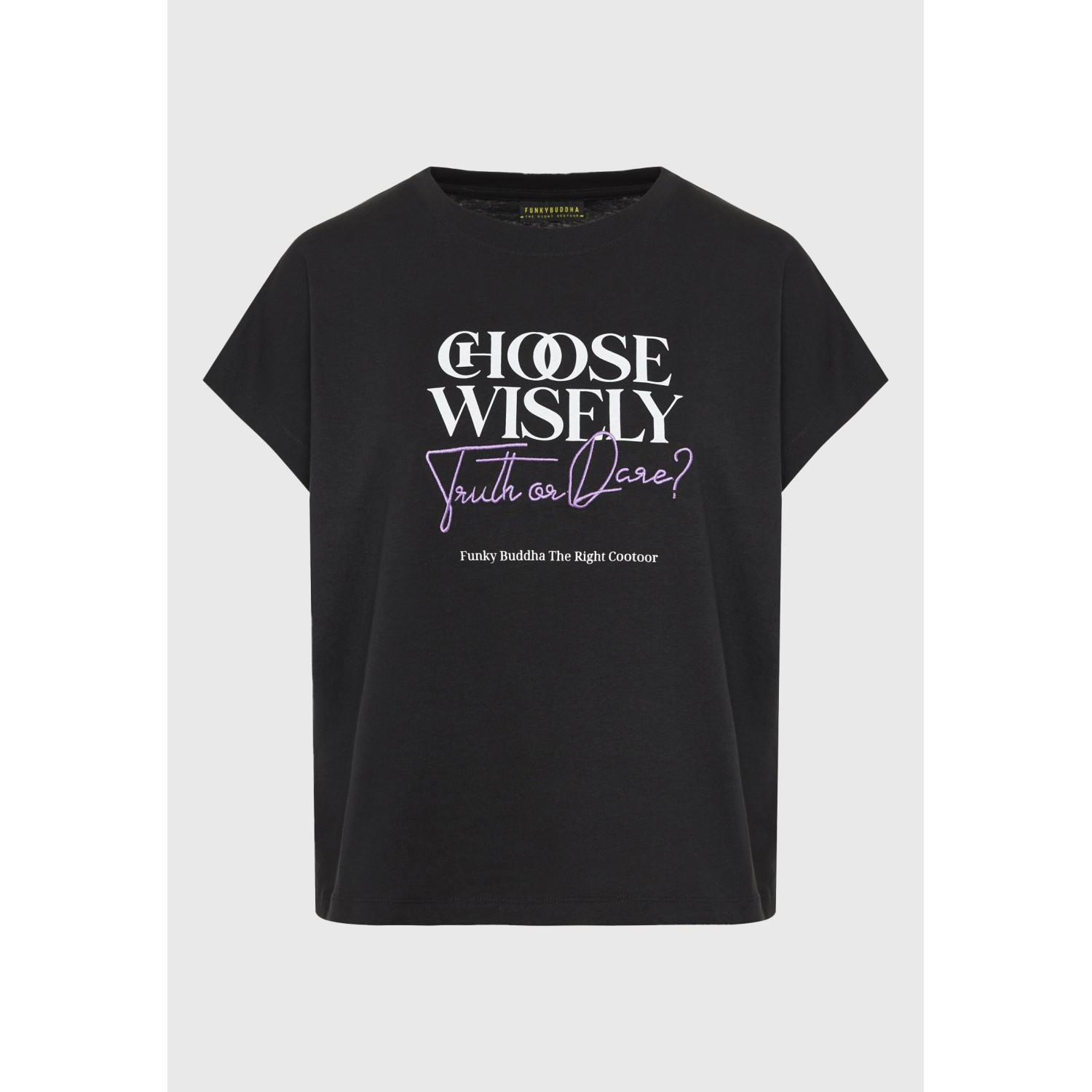 Γυναικείο t-shirt με pop art τύπωμα στην πλάτη