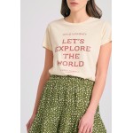 Γυναικείο t-shirt με text artwork τύπωμα
