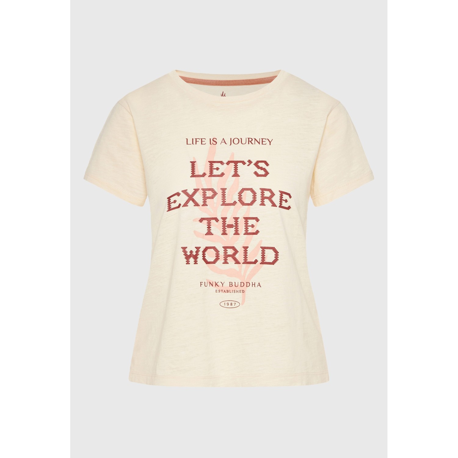 Γυναικείο t-shirt με text artwork τύπωμα