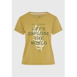 Γυναικείο t-shirt με text artwork τύπωμα