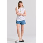 Γυναικείο t-shirt με vintage τύπωμα στην πλάτη