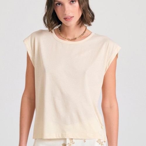 Γυναικείο t-shirt με ανοιχτή πλάτη